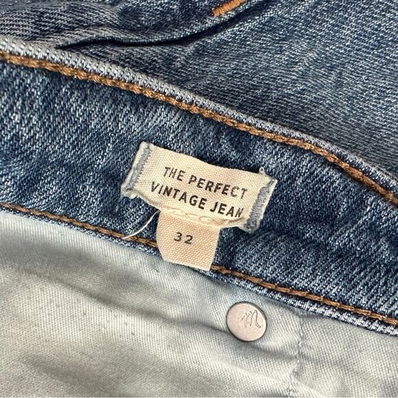 Madewell Perfect Vintage Taper Jeans 32 Heathcote Blue Wash - Picture 3 of 6